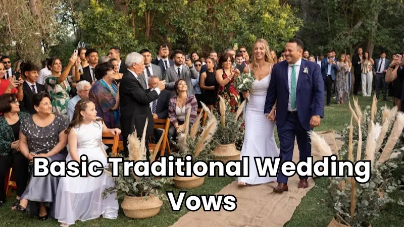 basic traditional wedding vows image