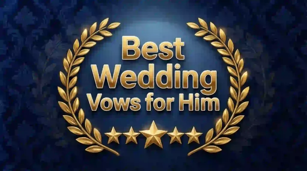 best wedding vows for him image
