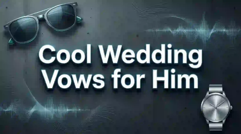 cool wedding vows for him image