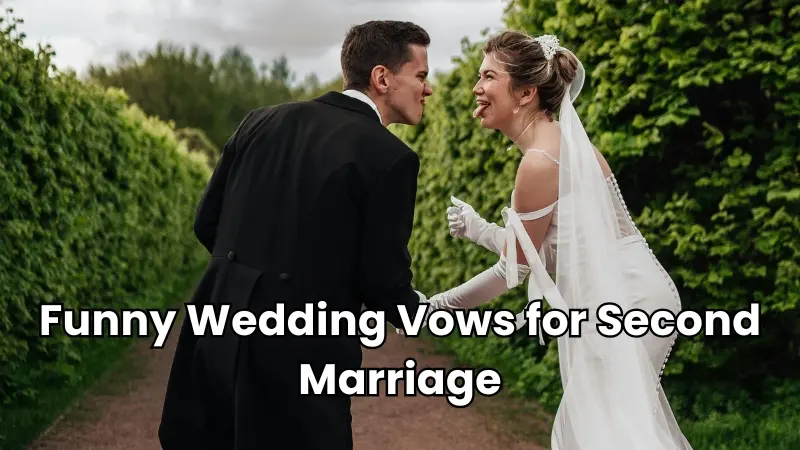 funny wedding vows for second marriage image