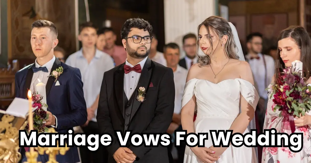marriage vows for wedding image