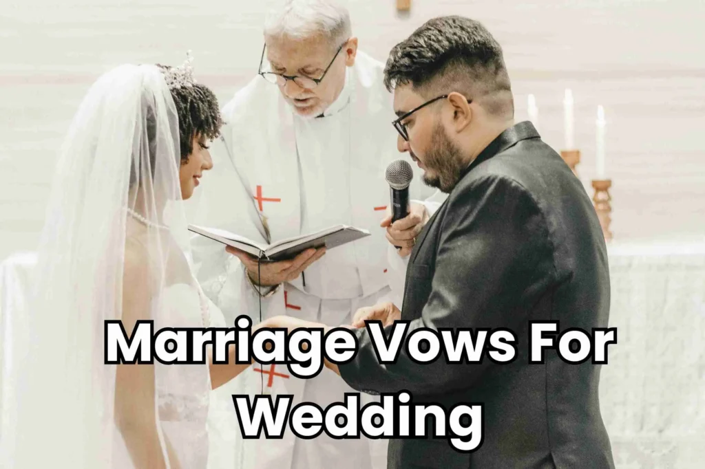 marriage vows for wedding image