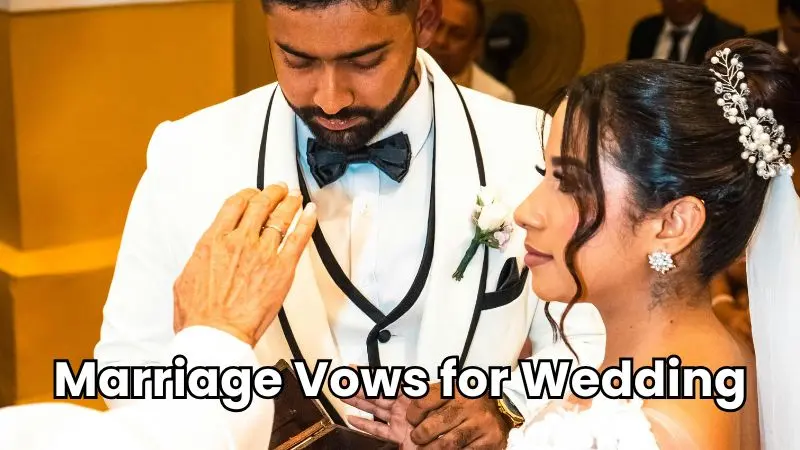 marriage vows for wedding image
