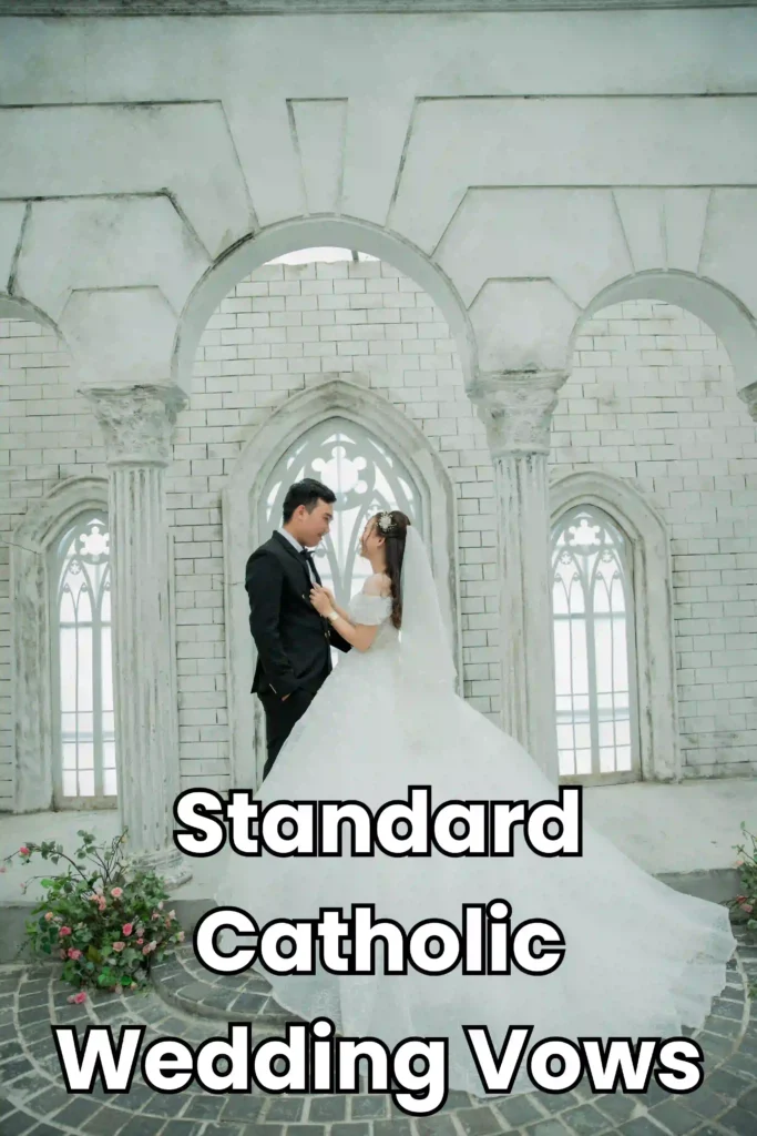 standard catholic wedding vows image