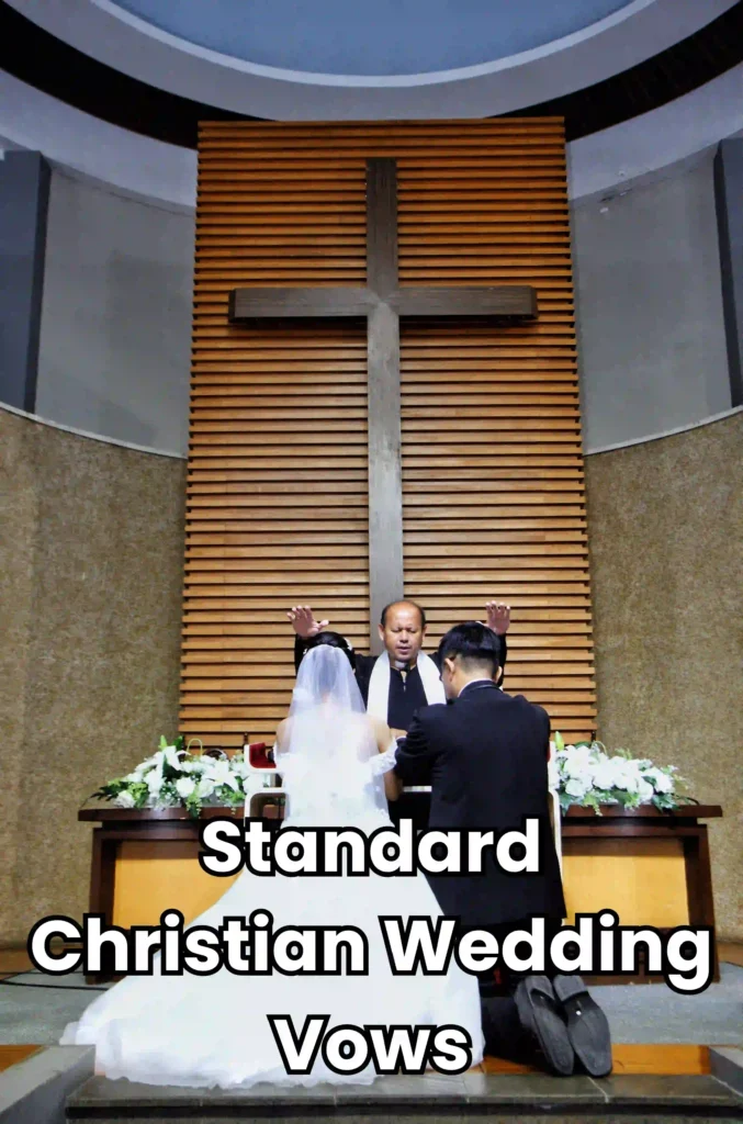 standard christian wedding vows image