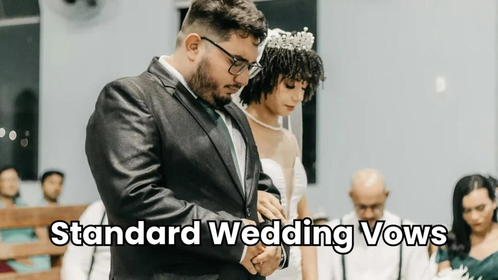standard wedding vows image