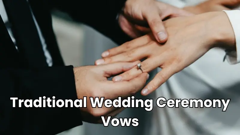traditional wedding ceremony vows image