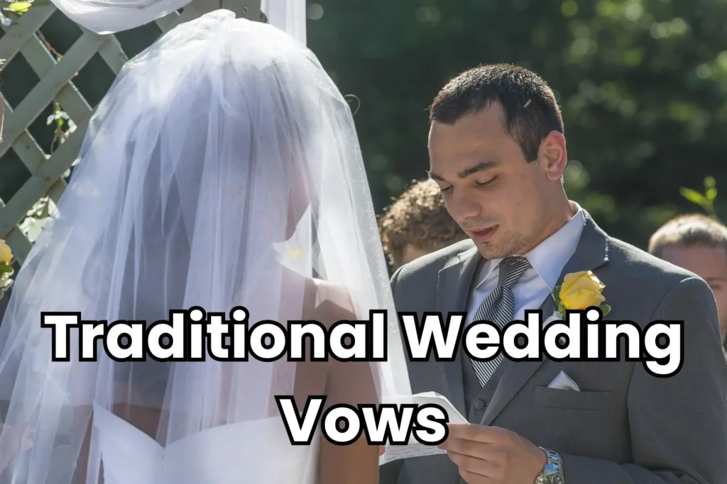 traditional wedding vows image
