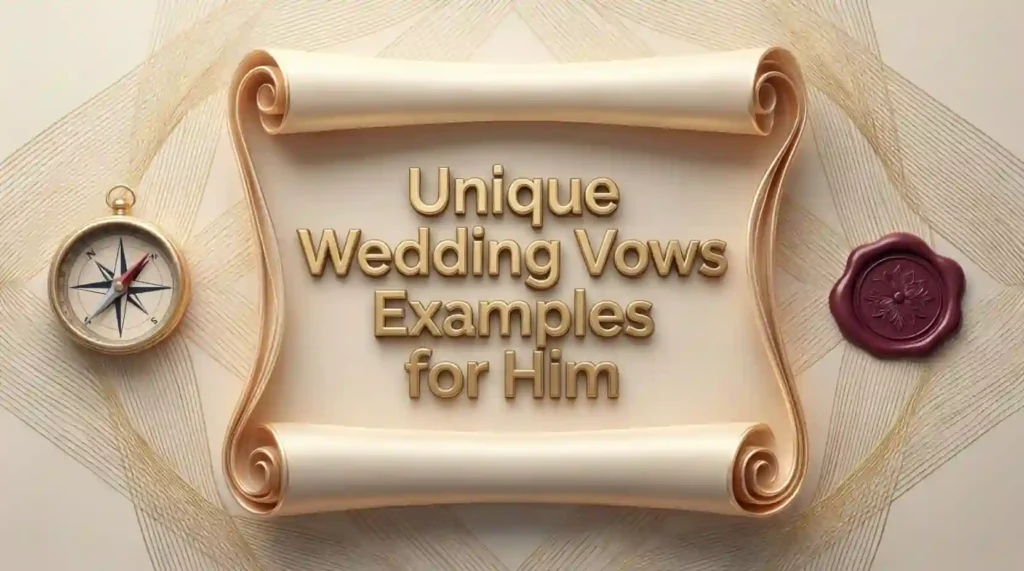unique wedding vows examples for him image
