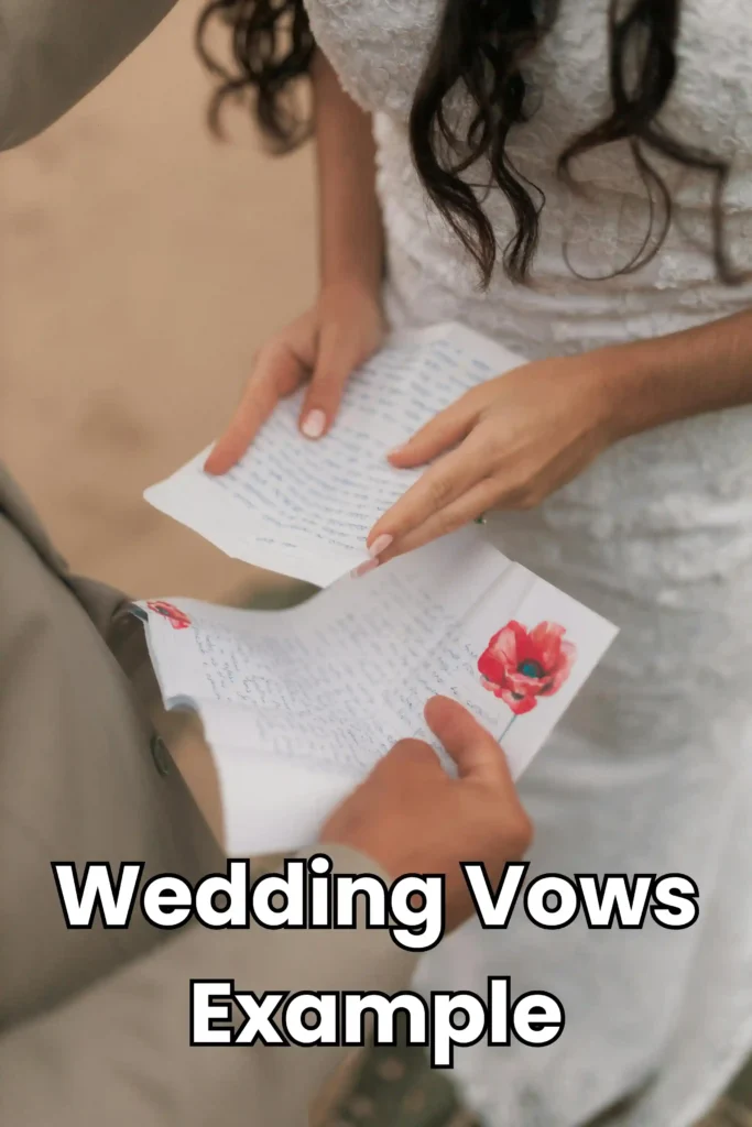 wedding vows example image
