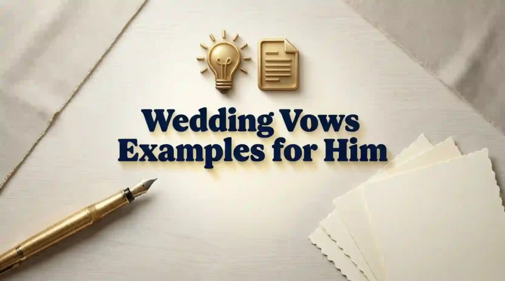 wedding vows examples for him image