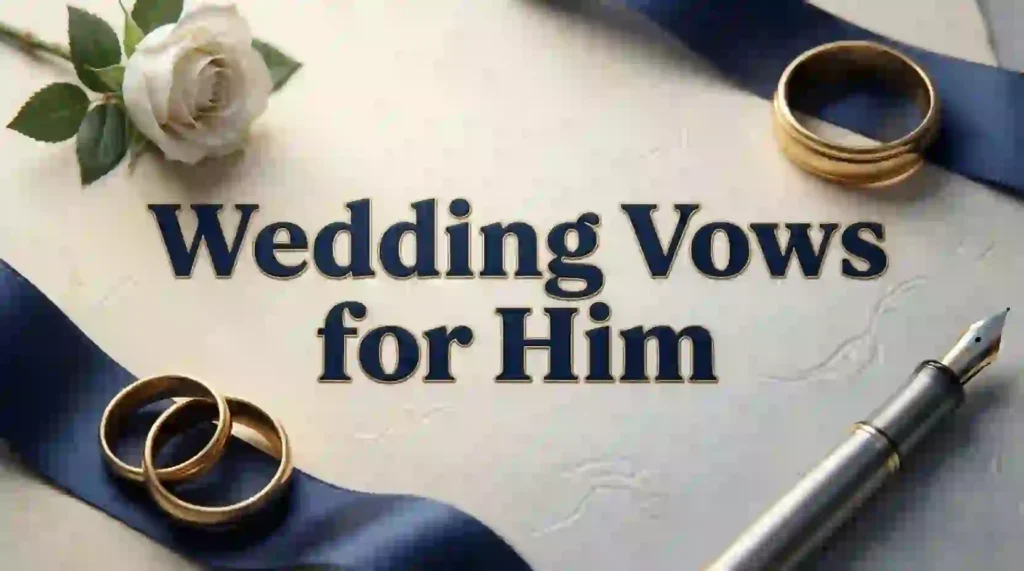 wedding vows for him image