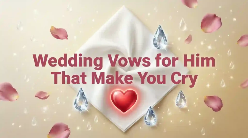 wedding vows for him that make you cry image