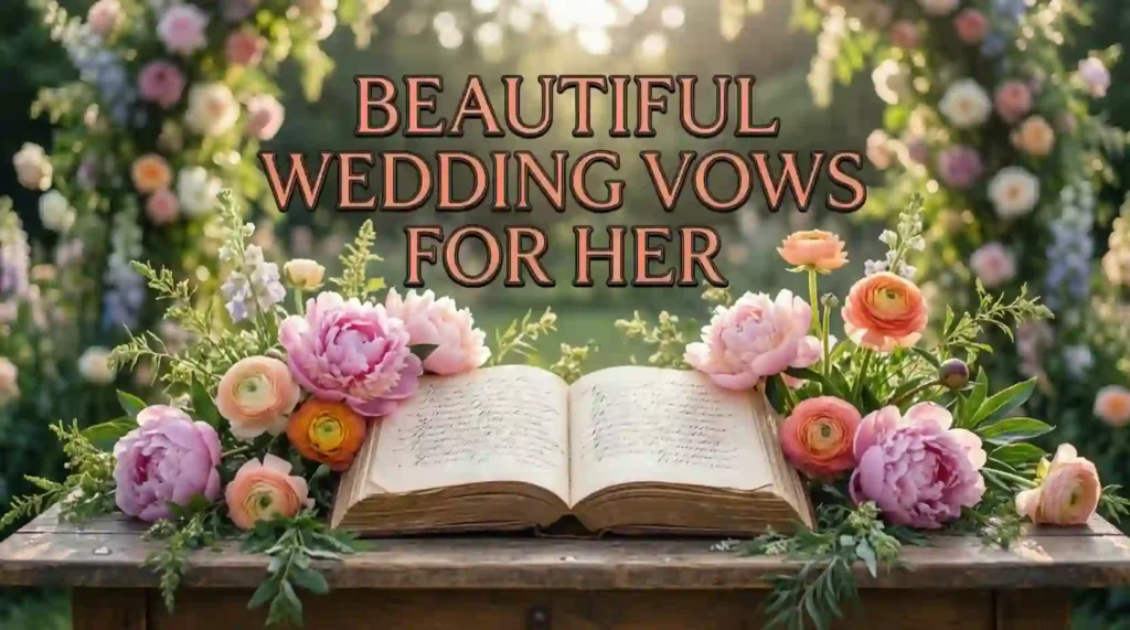 beautiful wedding vows for her image