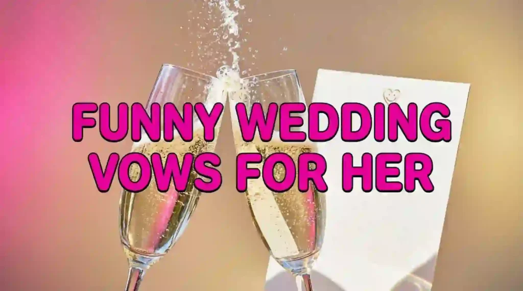 funny wedding vows for her image