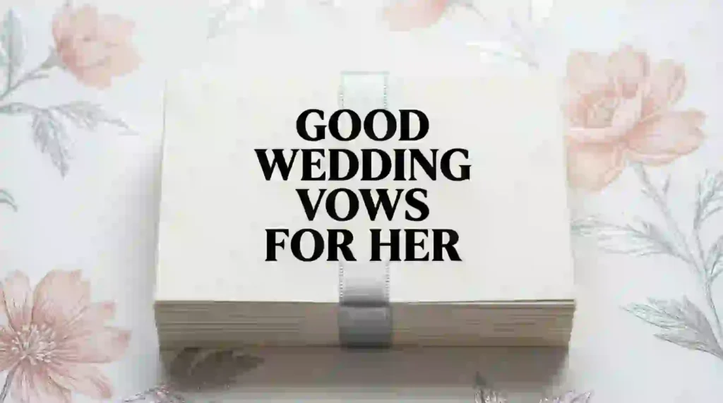 good wedding vows for her image