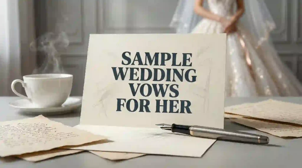sample wedding vows for her image
