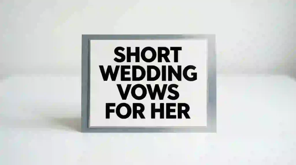 short wedding vows for her image